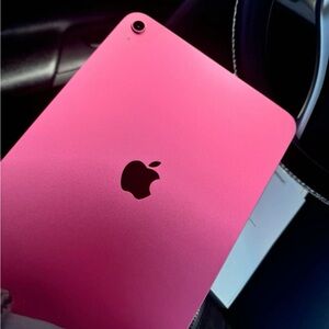 Apple Pink Tablet Sleek Design Matte Finish